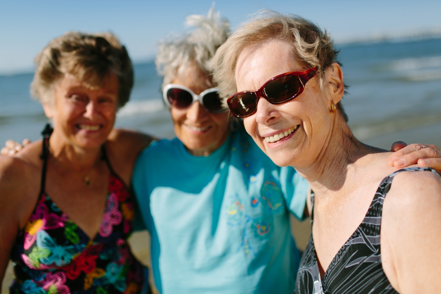 Group of Retired Woman Smiling Together