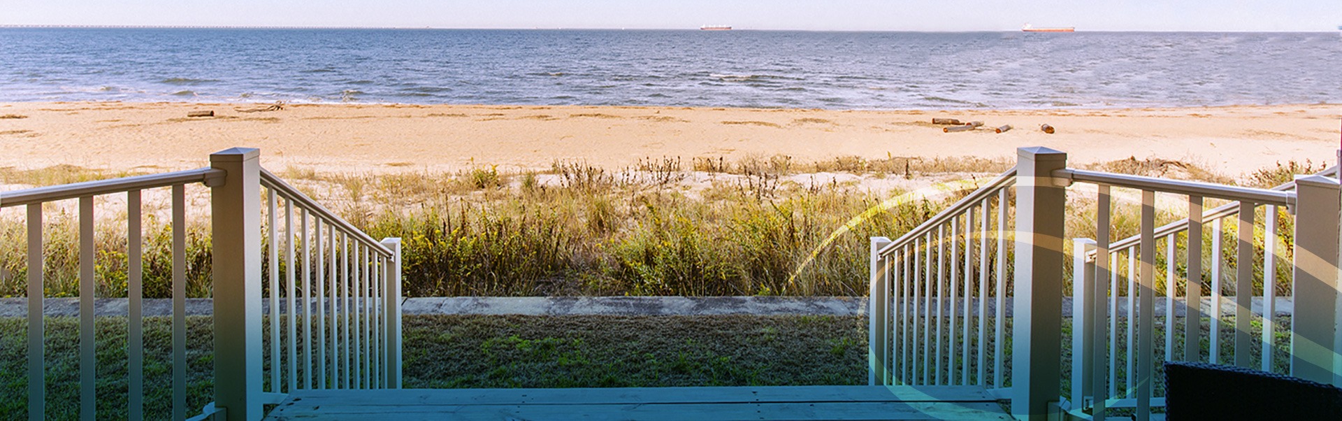 Outdoor Stairway that Leads to Beach