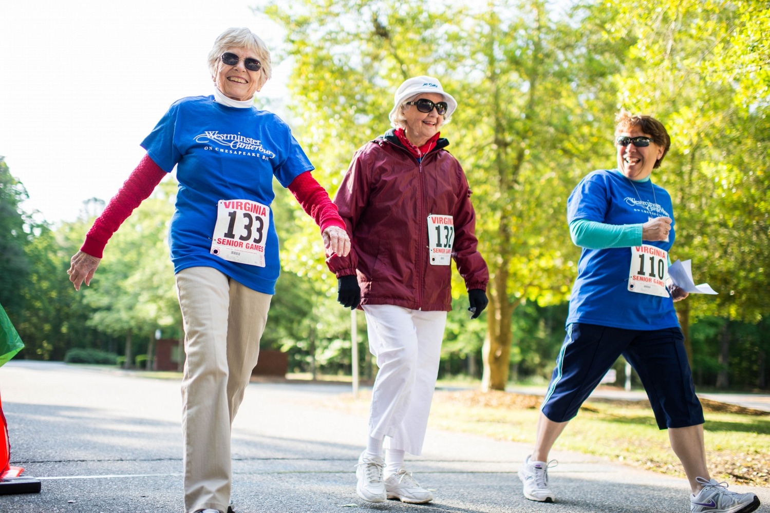 Retired Woman Participating in Walk