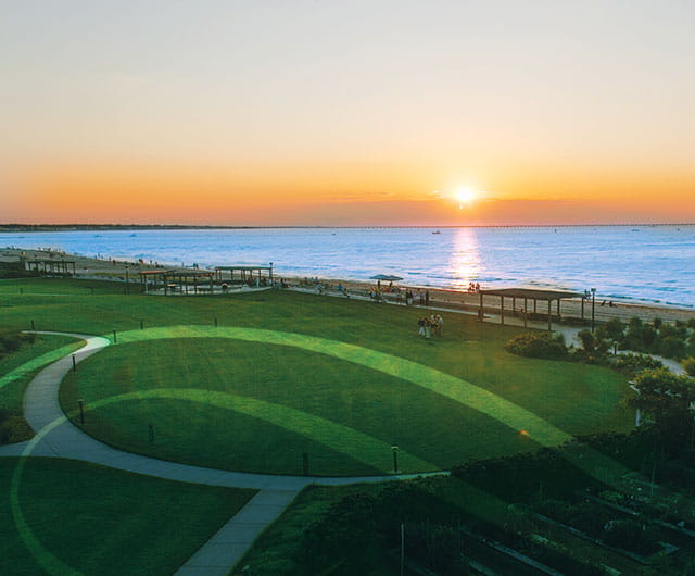 Sunny beach view from WCC Senior Living Community